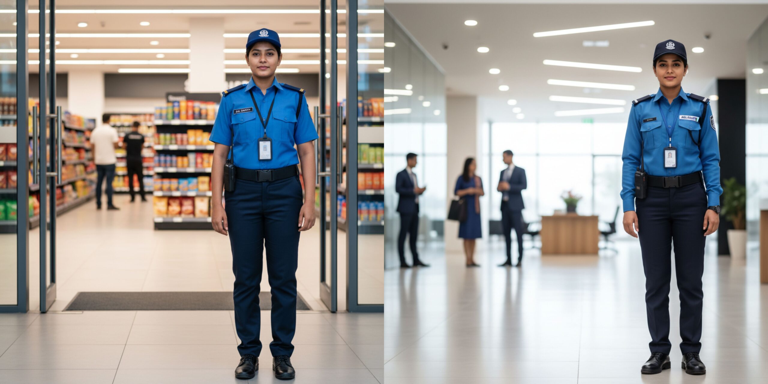 ASL-Lady Security Guard-service-post-supershop-office